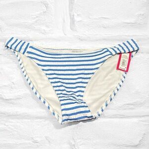 🛍️ Xhilaration Blue and White Striped Bikini Bottom